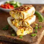 Cheesy Garlic Chicken Wraps Recipe