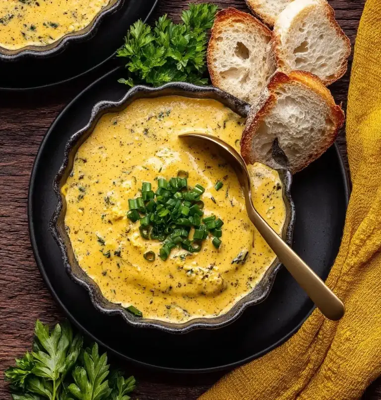 Hearty Cheddar Garlic Herb Potato Soup Recipe