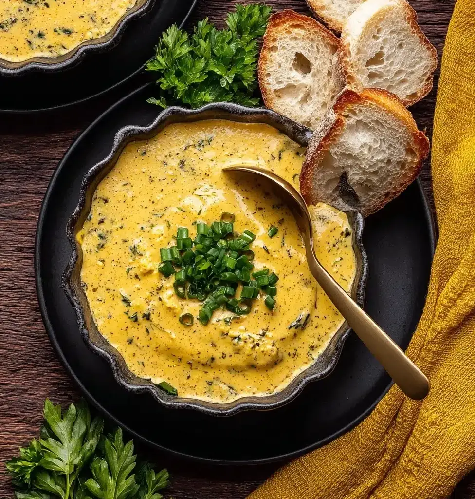 Hearty Cheddar Garlic Herb Potato Soup Recipe