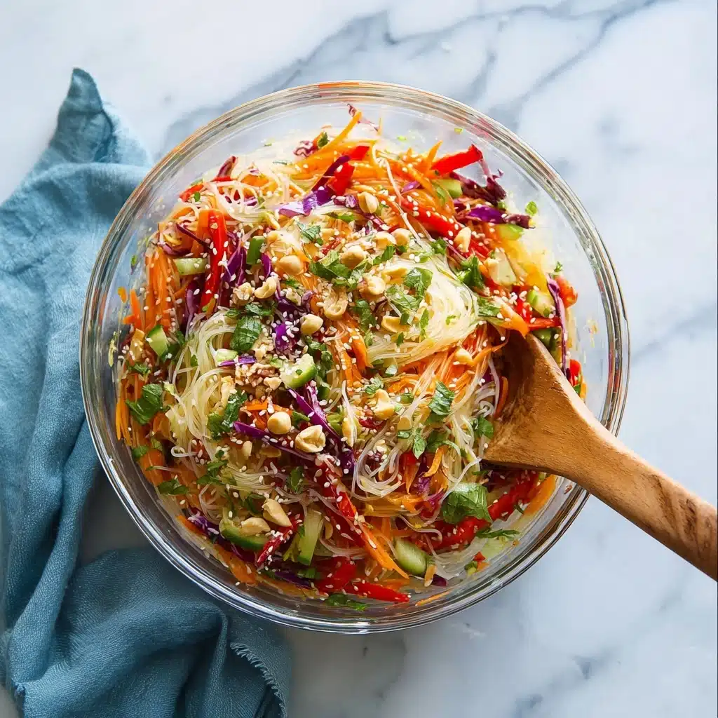 Spring Roll Salad with Spicy Ginger Dressing Recipe - Recipe Image