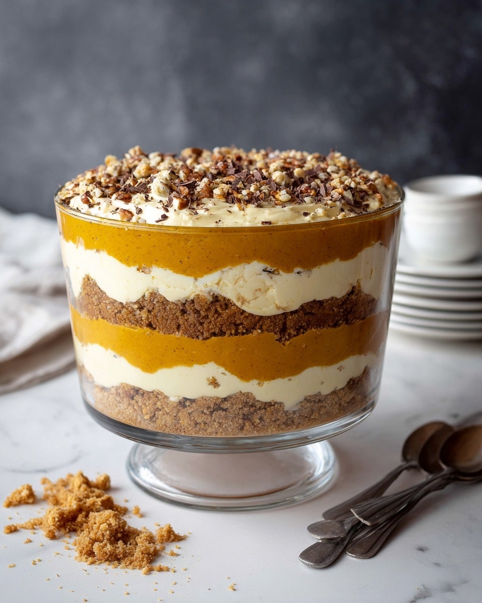 A rolled cake with three visible spiral layers of light yellow sponge and white cream, dusted lightly with powdered sugar on the outer sponge layer. The top layer is thick, glossy white frosting that smoothly covers the cake and slightly drips down the sides. On top of the frosting is a generous sprinkle of chopped nuts and dark red dried fruit pieces, adding texture and color contrast. The cake rests on a long white rectangular plate, placed on a white marbled surface with a striped red and white cloth in the background and a small glass bowl of nuts nearby. Photo taken with an iphone --ar 4:5 --v 7