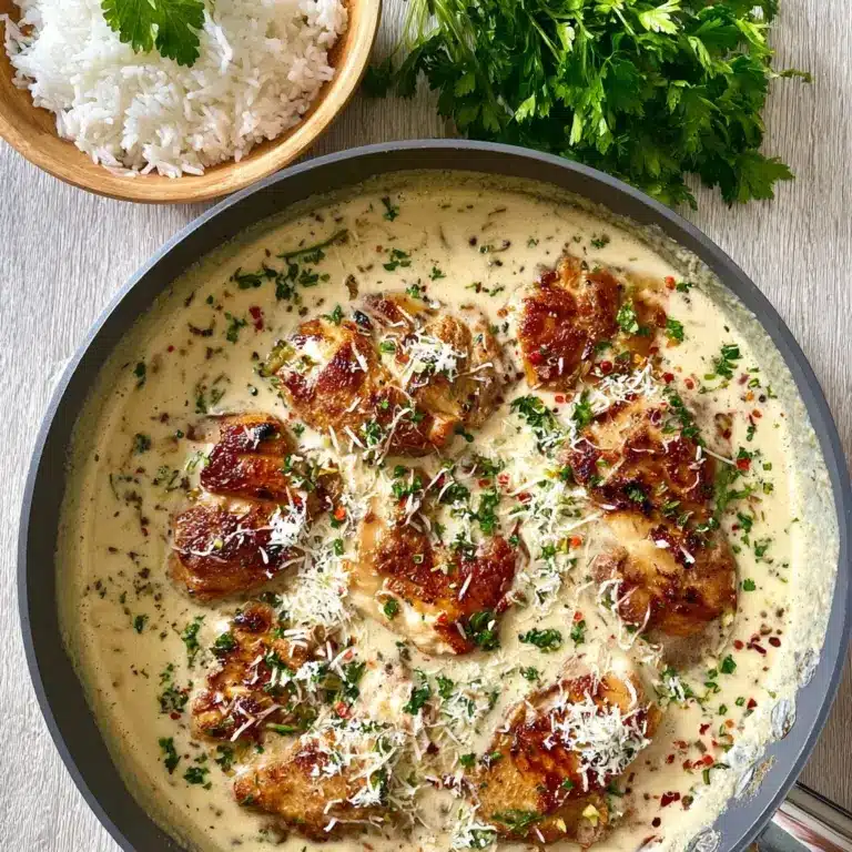 Creamy Garlic Smothered Chicken Recipe