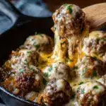Cheesy French Onion Meatballs Recipe