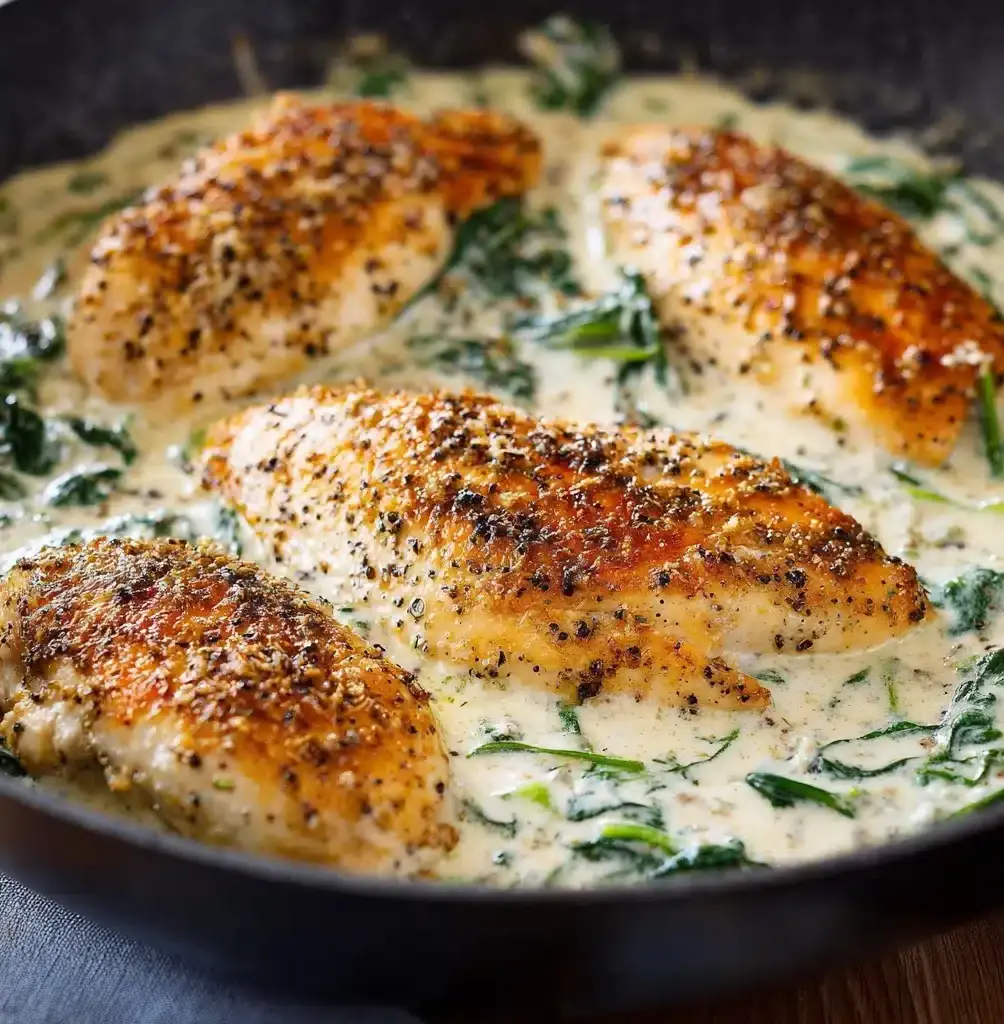 Creamy Parmesan Garlic Chicken Recipe