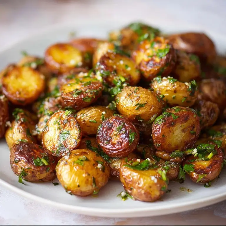 Crispy Potatoes with Garlic Butter and Herbs Recipe