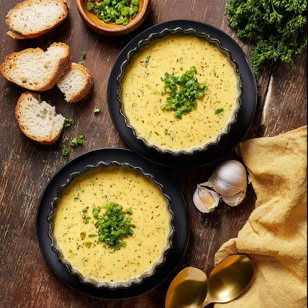 Hearty Cheddar Garlic Herb Potato Soup Recipe - Recipe Image