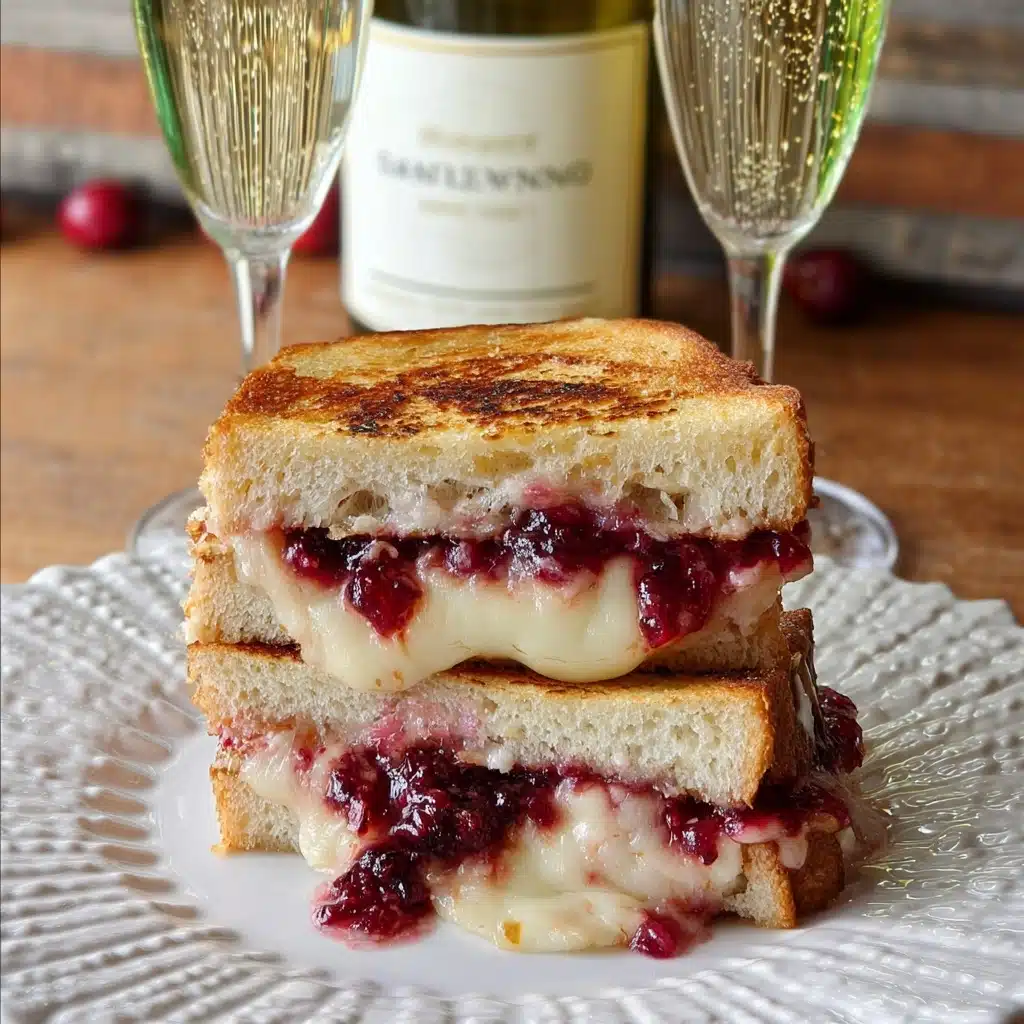 Brie, Apple and Cranberry Grilled Cheese Recipe - Recipe Image