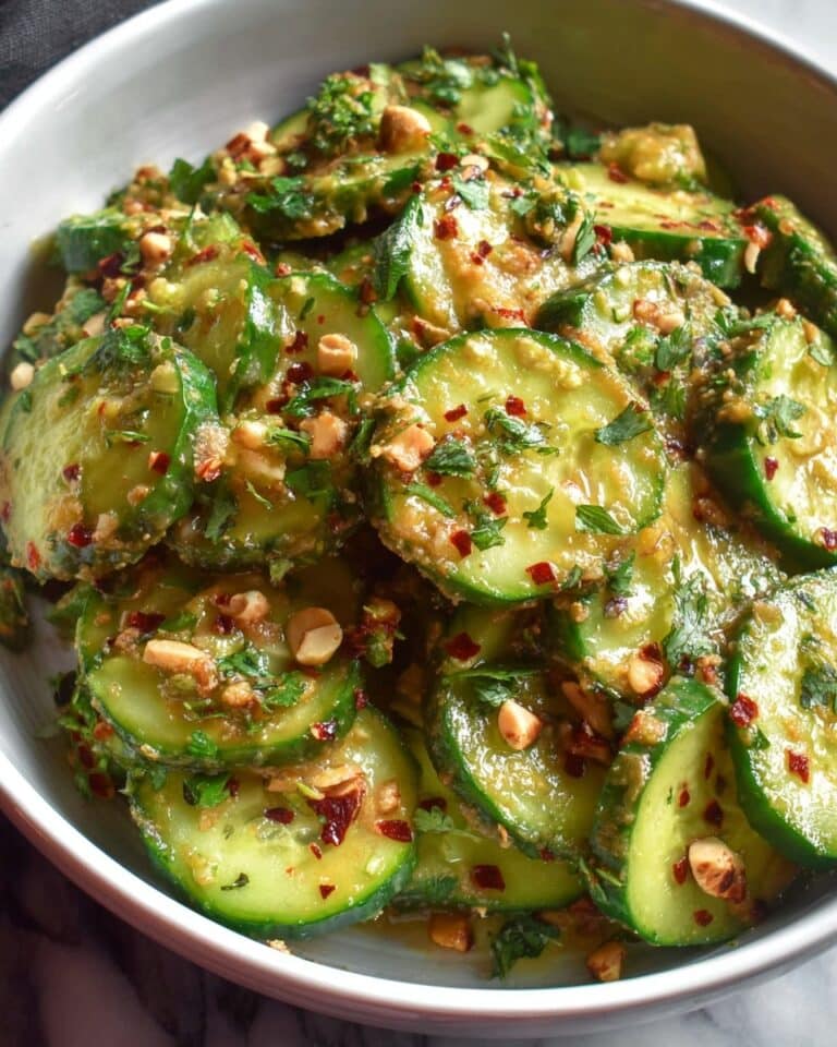 Cucumbers in Spicy Peanut Sauce Recipe