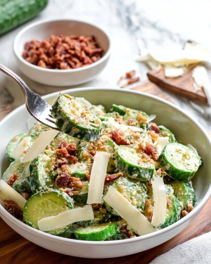 Cucumber Caesar Salad Recipe