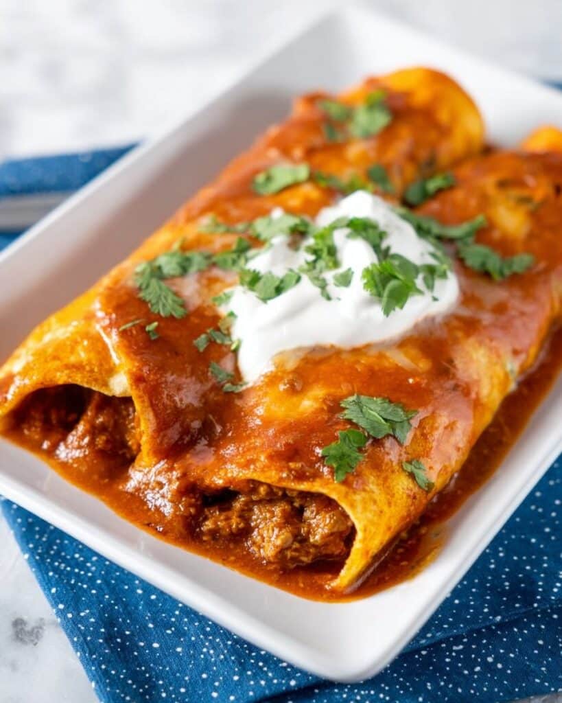 Easy Ground Beef Enchiladas Recipe