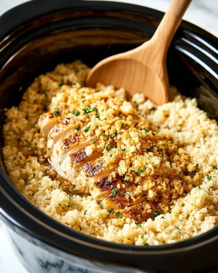 4-Ingredient Slow Cooker Chicken with Stuffing Recipe