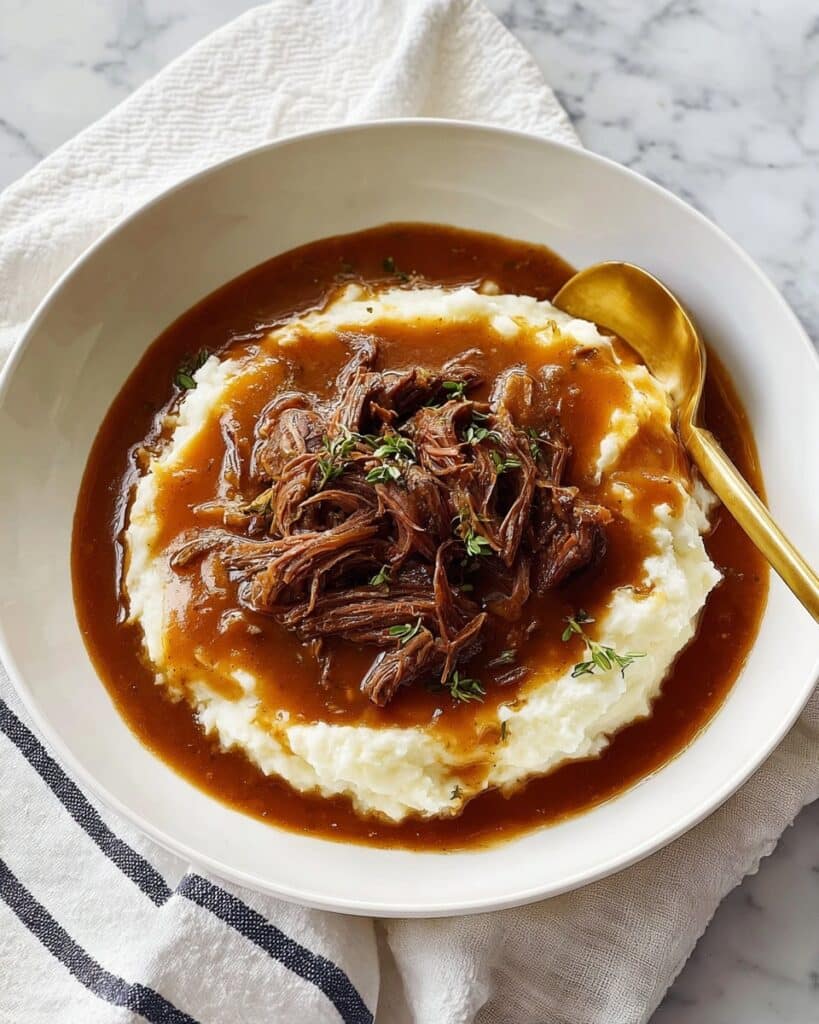 Pot Roast with Mashed Potatoes Recipe