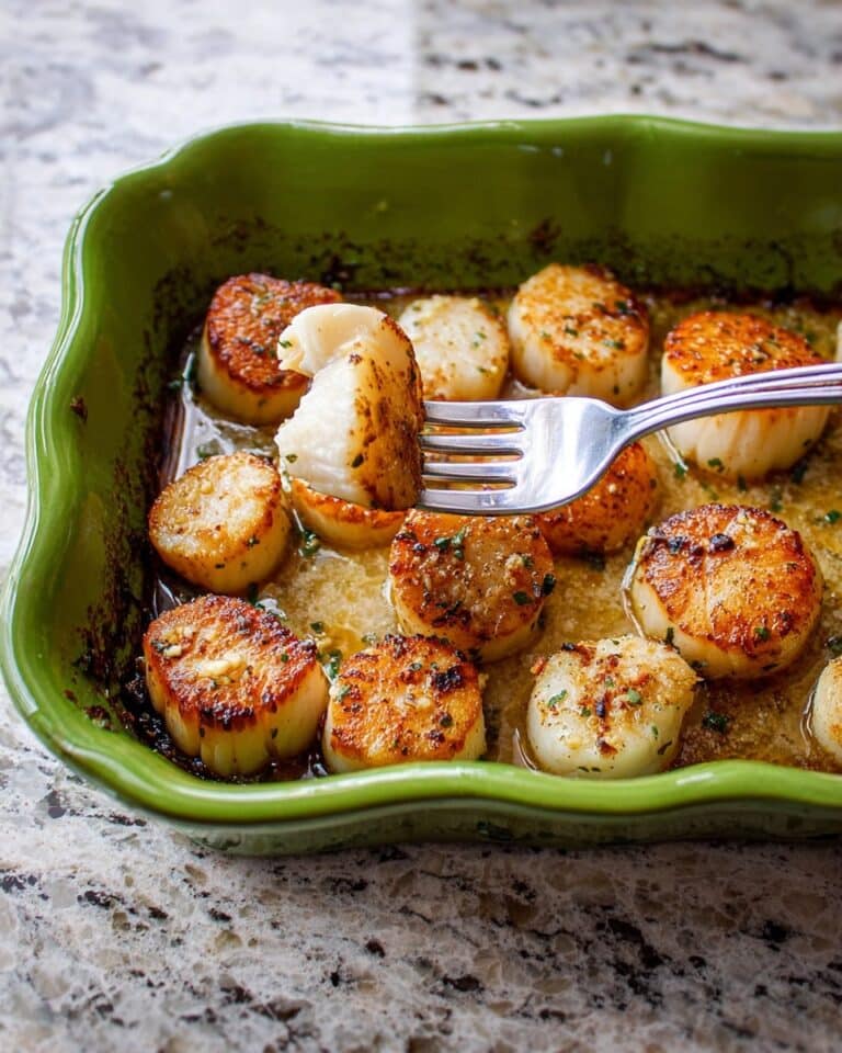Butter and Garlic Baked Scallops Recipe