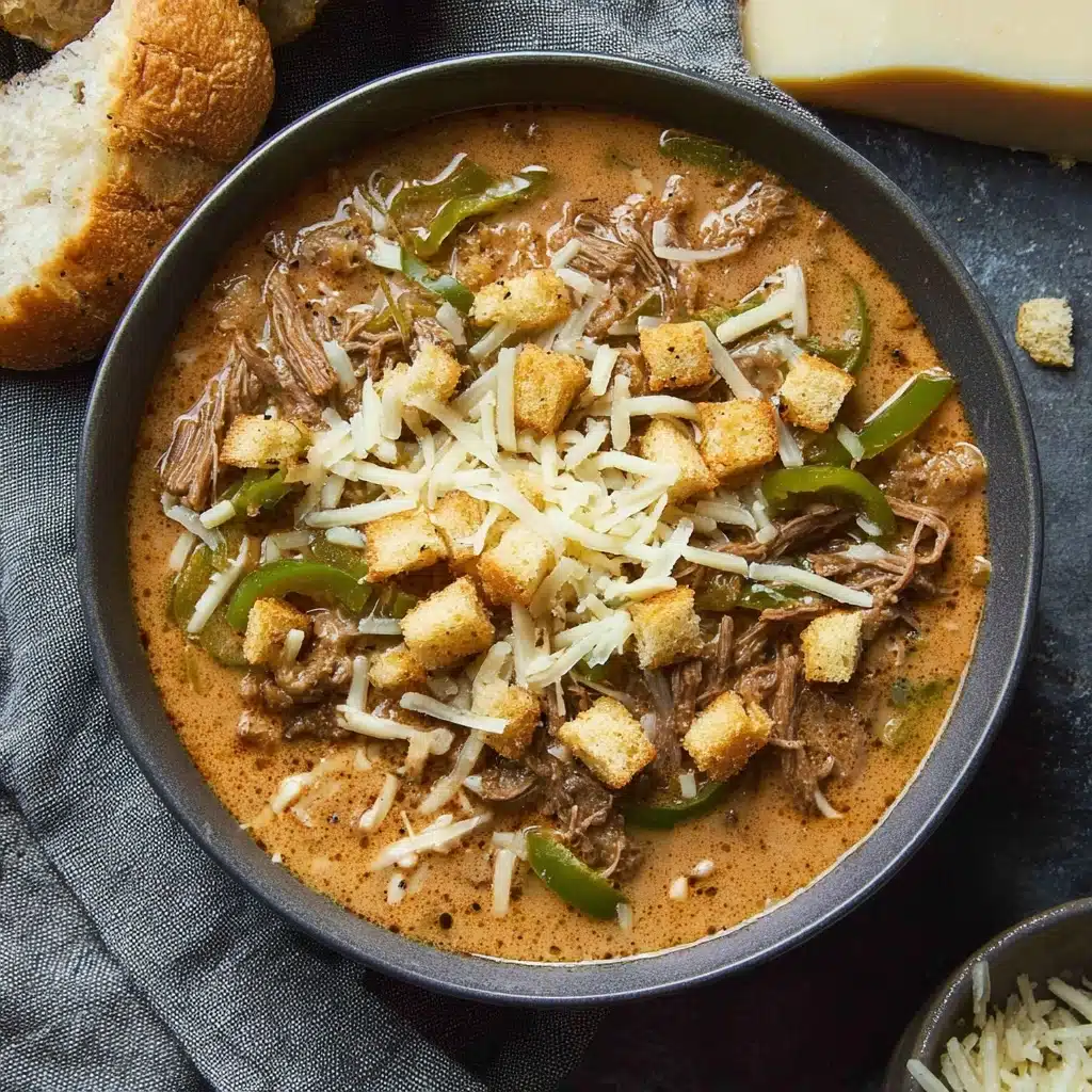 Philly Cheesesteak Soup Recipe - Recipe Image