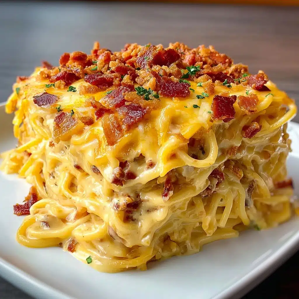 Spicy Southern Cheesy Chicken Spaghetti Casserole Recipe - Recipe Image