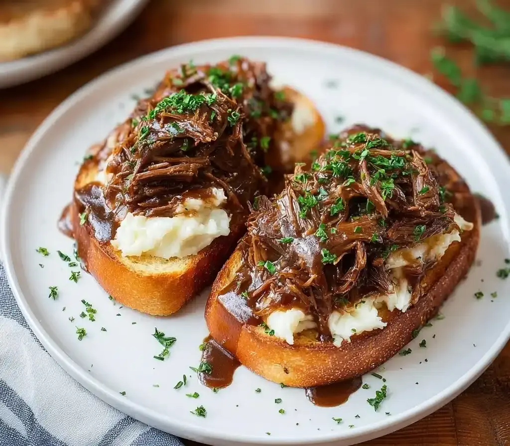 Hot Roast Beef Sandwiches Recipe