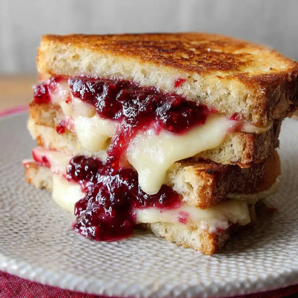 Brie, Apple and Cranberry Grilled Cheese Recipe