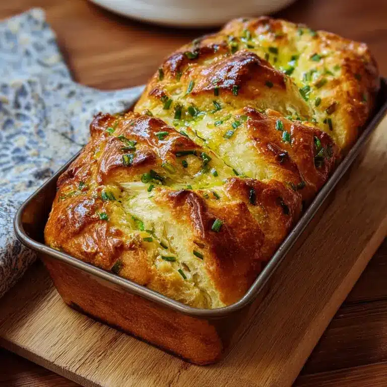 Green Onion Garlic Butter Bread Loaf Recipe