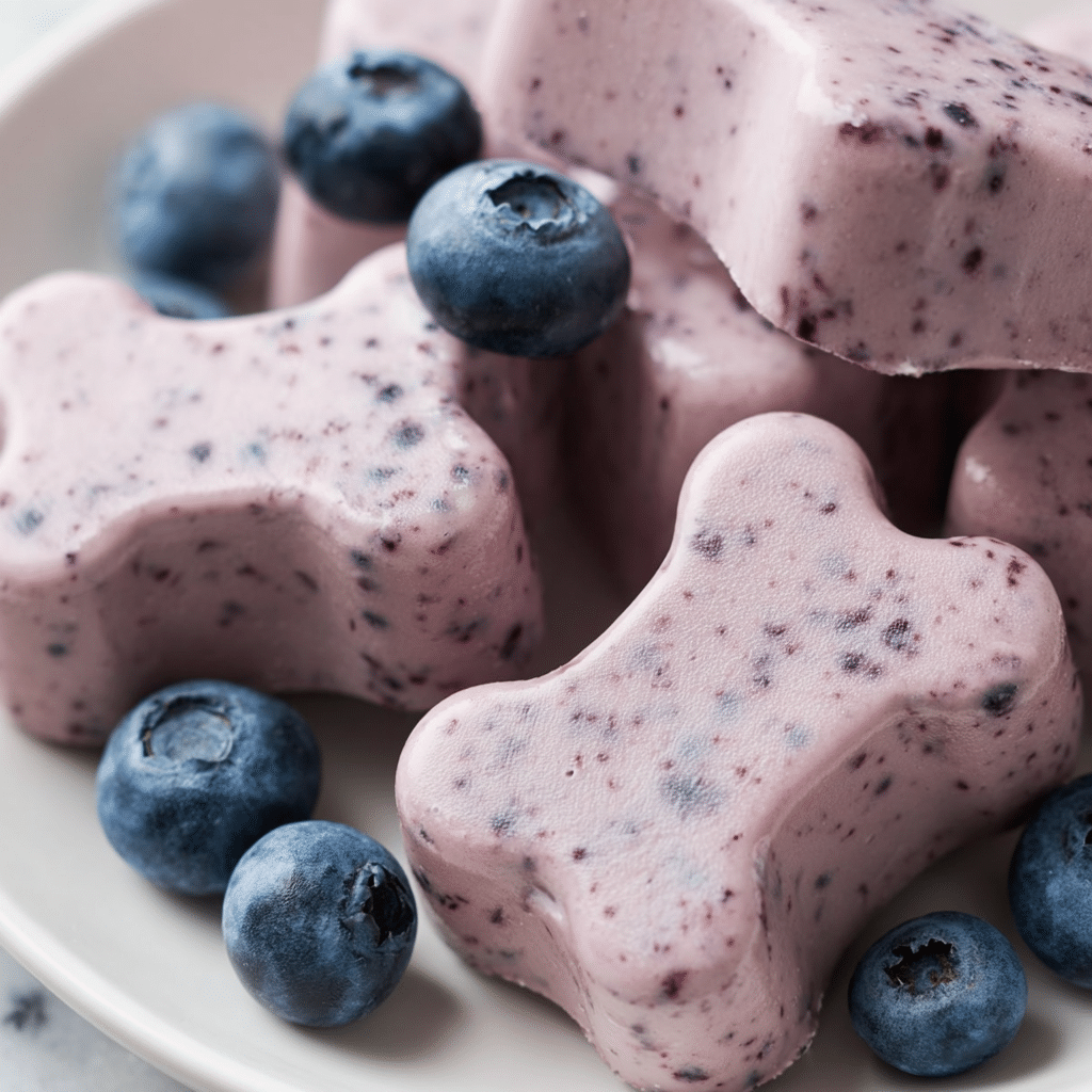 Blueberry & Coconut Oil Gummy Dog Treat Recipe - Recipe Image