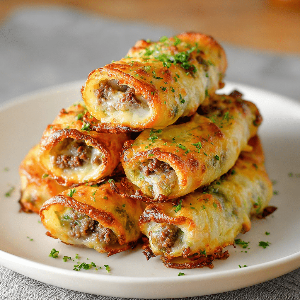 Keto Philly Cheesesteak Roll Ups Recipe - Recipe Image