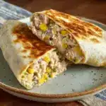 Healthy Tuna Melt Wrap, Easy 10 Minute Lunch Recipe