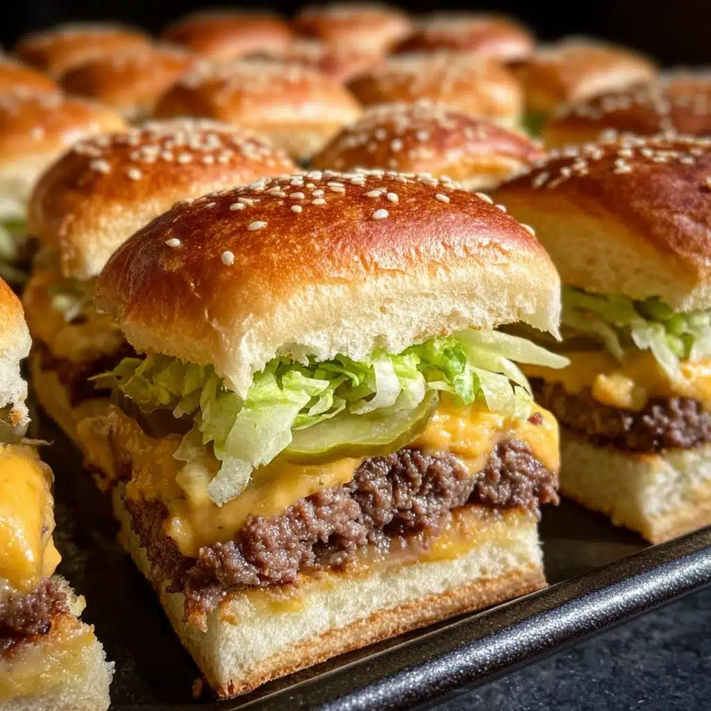 Mini Copycat Big Mac Cheeseburgers Recipe - Recipe Image