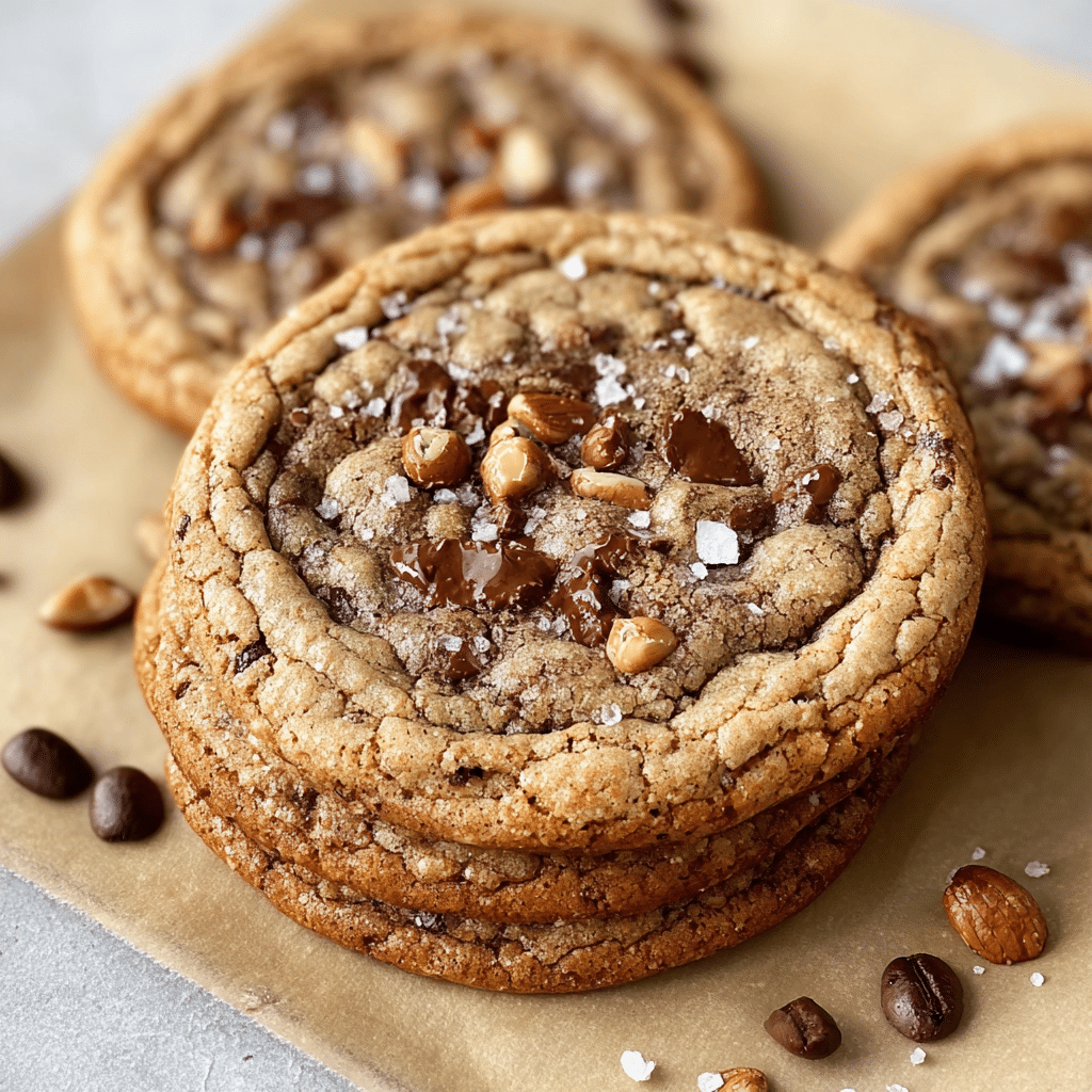 Brown Butter Coffee Toffee Cookies Recipe - Recipe Image