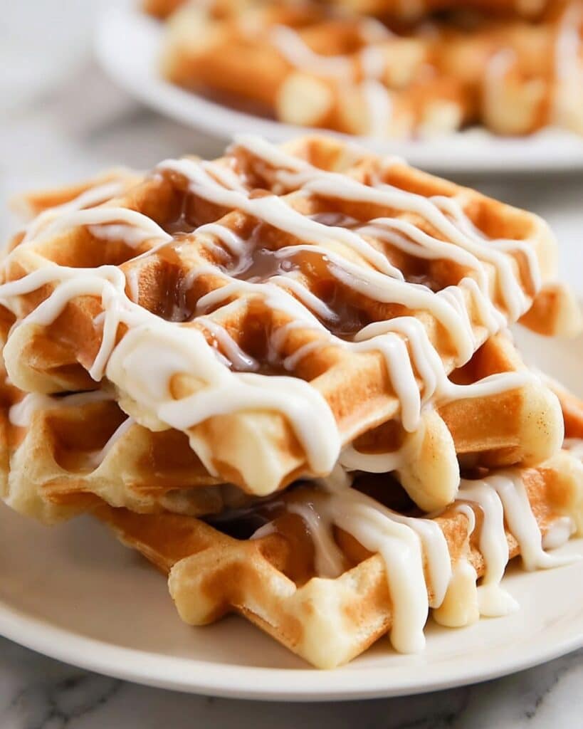 Cinnamon Roll Waffle Recipe