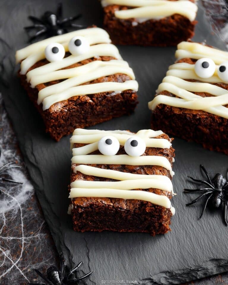 Mummy Brownies for Halloween Recipe
