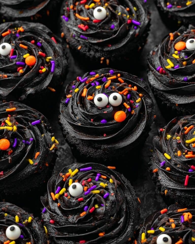 Halloween Black Cocoa Cinnamon Rolls Recipe