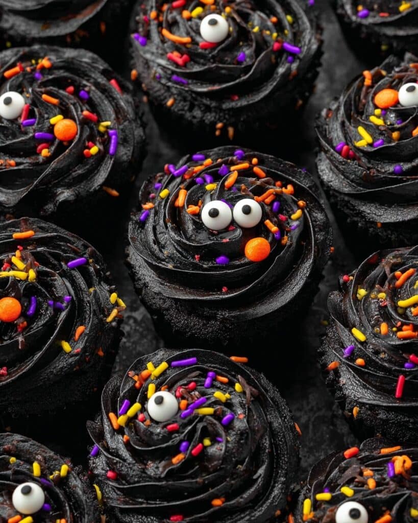 Halloween Black Cocoa Cinnamon Rolls Recipe