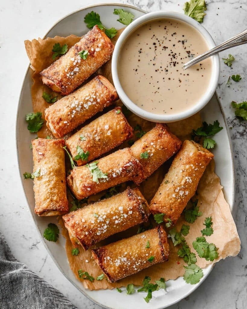 Southwest Chicken and Black Bean Egg Rolls Recipe