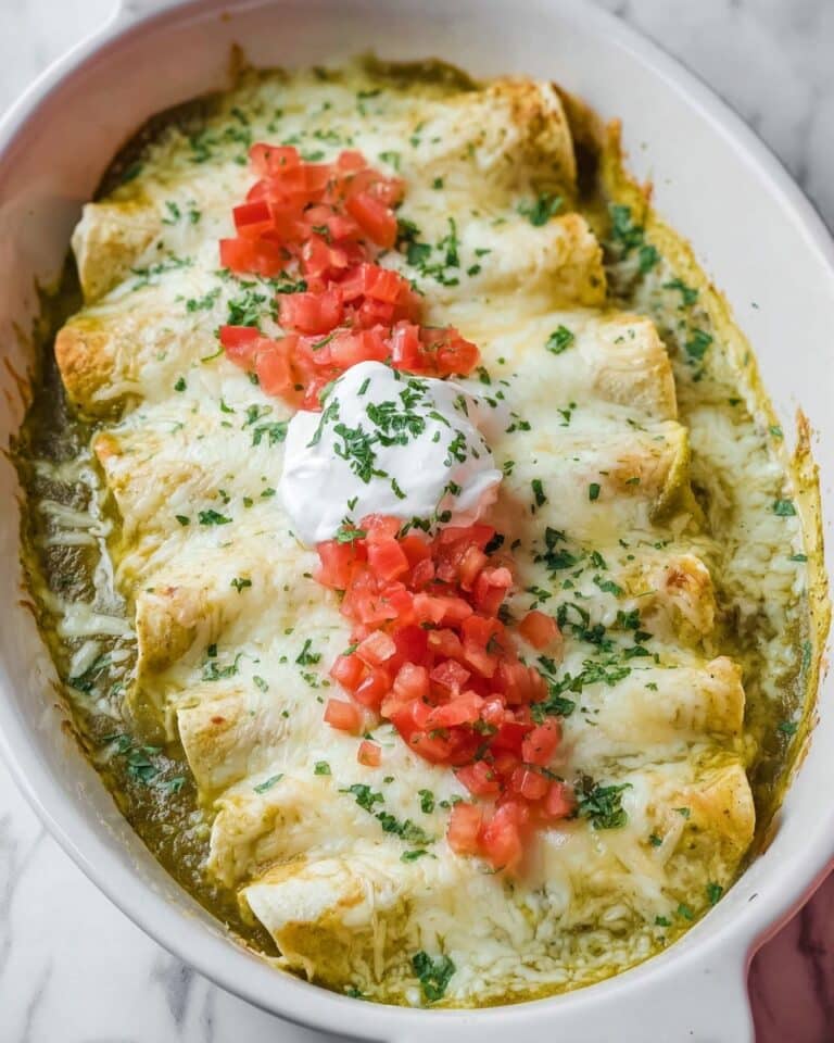 Green Chile Chicken Enchiladas Recipe