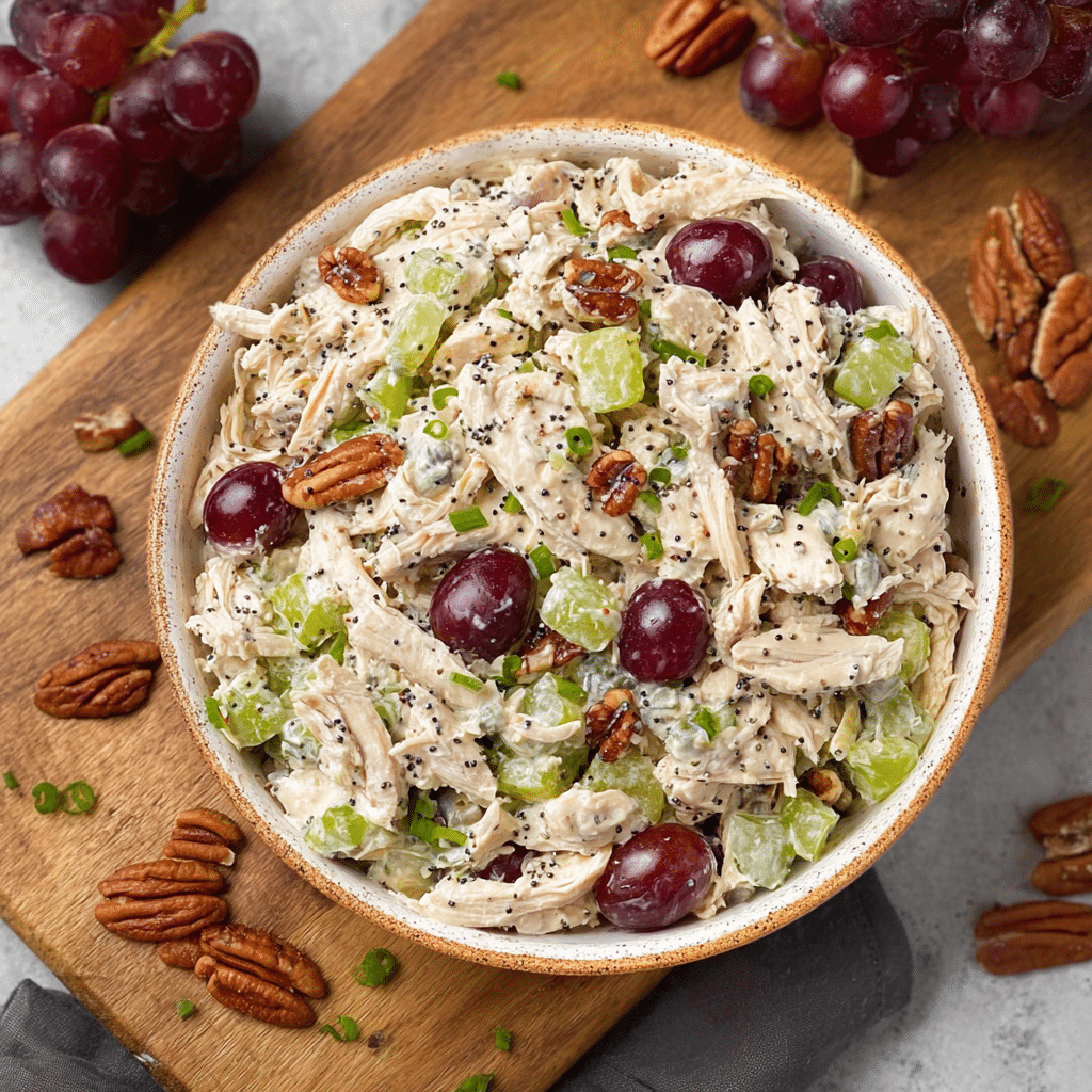 The Best California Chicken Salad with Grapes Recipe - Recipe Image