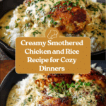 Creamy Smothered Chicken And Rice Recipe