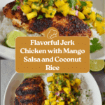 Jerk Chicken with Mango Salsa and Coconut Rice Recipe