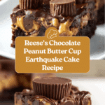 Reese’s Chocolate Peanut Butter Cup Earthquake Cake Recipe