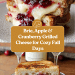 Brie, Apple and Cranberry Grilled Cheese Recipe