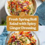 Spring Roll Salad with Spicy Ginger Dressing Recipe