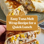 Healthy Tuna Melt Wrap, Easy 10 Minute Lunch Recipe
