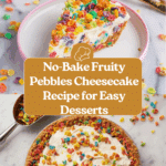 No-Bake Fruity Pebbles Cheesecake Recipe
