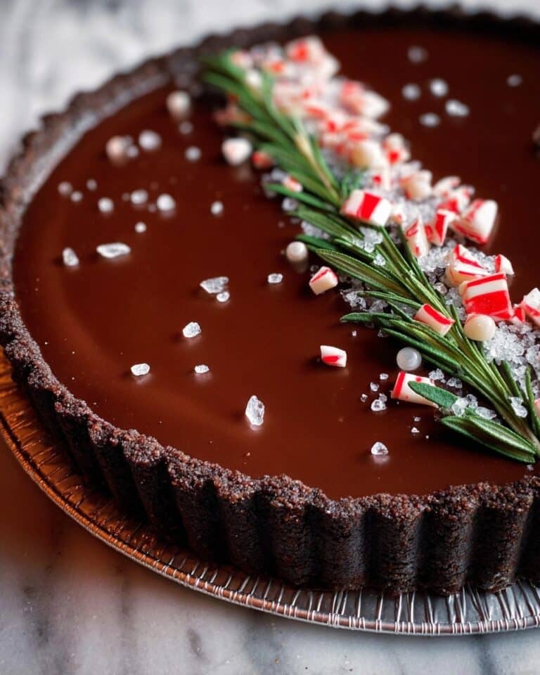 Dark Chocolate Peppermint Mousse Tart Recipe