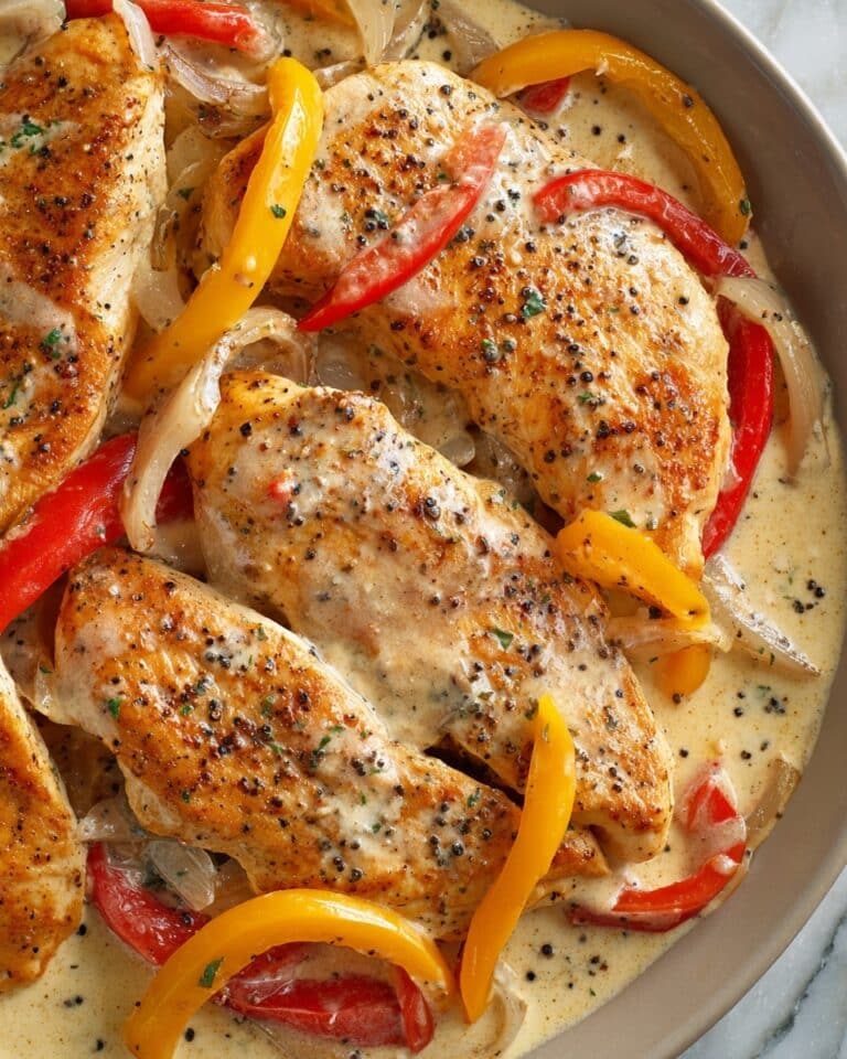 One-Pan Creamy Pepperoncini Chicken Recipe