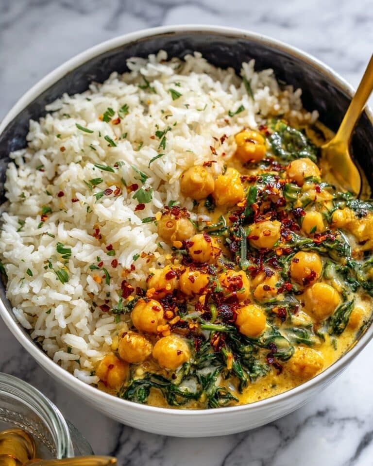 Steph’s Chickpea Curry with Spinach and Rice Recipe