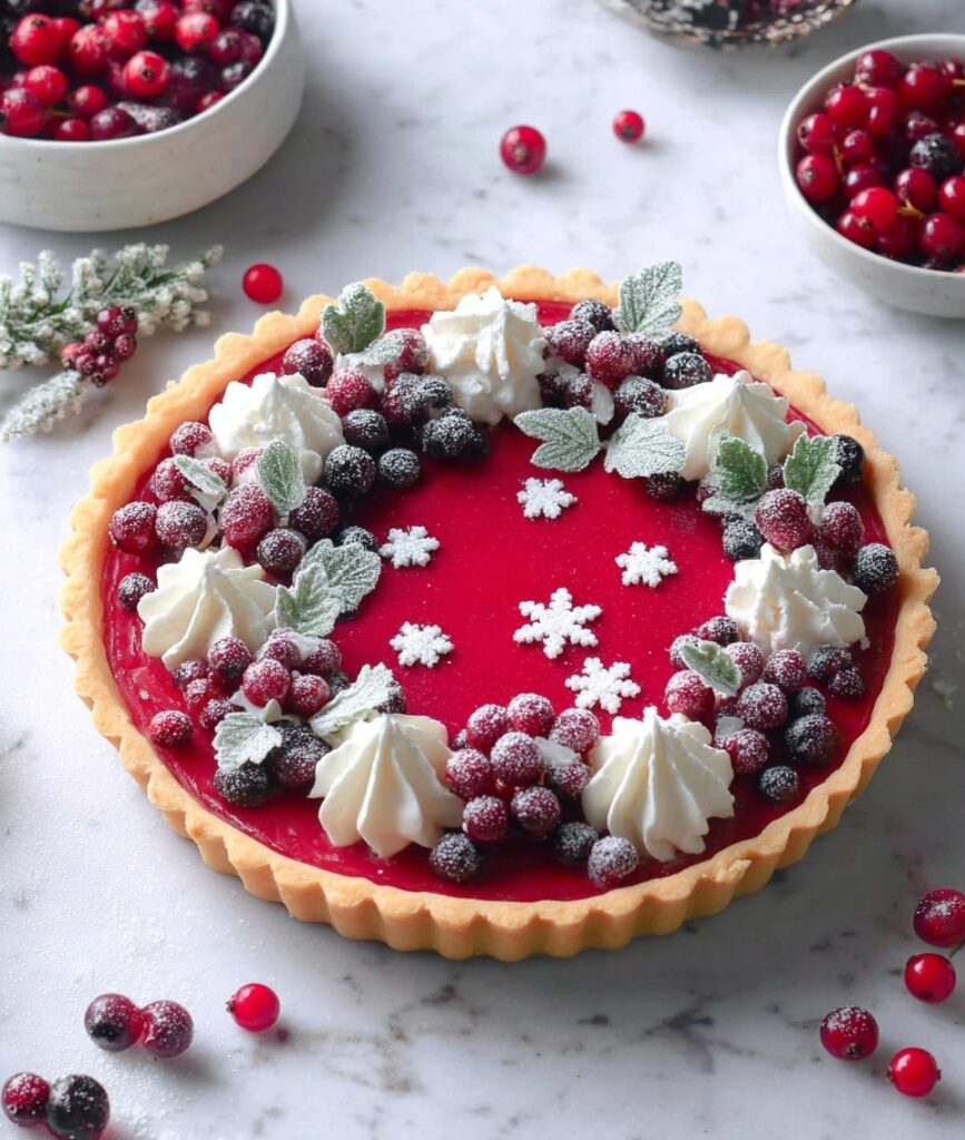 Cranberry Custard Pie Recipe