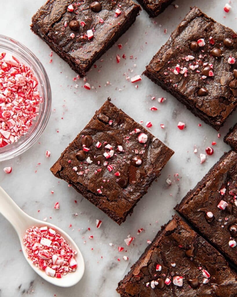Easy Peppermint Brownies Recipe