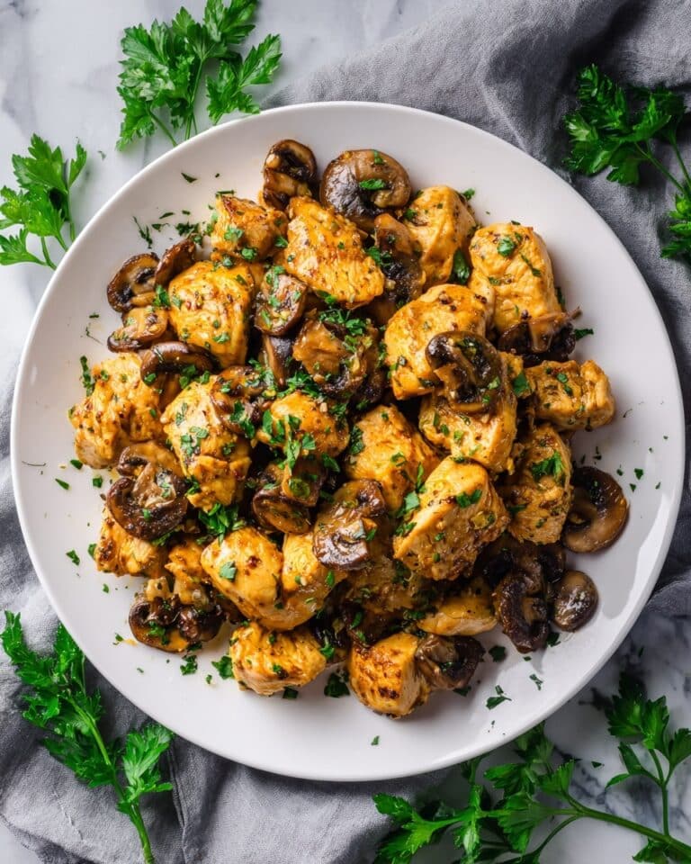 Cajun Chicken Mushroom Bites Recipe