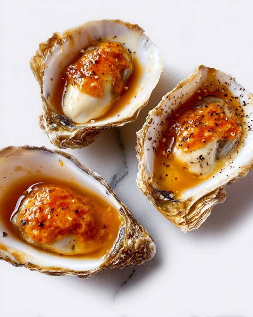 Roast Oysters with Tomato Butter Recipe