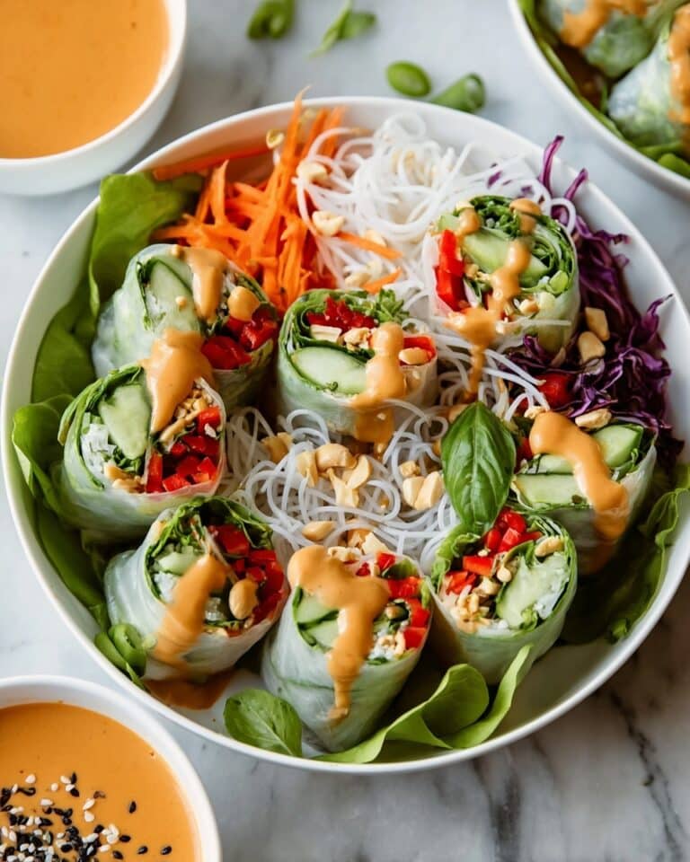 Spring Roll Salad with Peanut Sauce Recipe