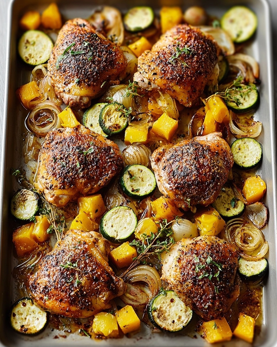 Sheet Pan Maple Mustard Roasted Chicken with Green Beans Recipe